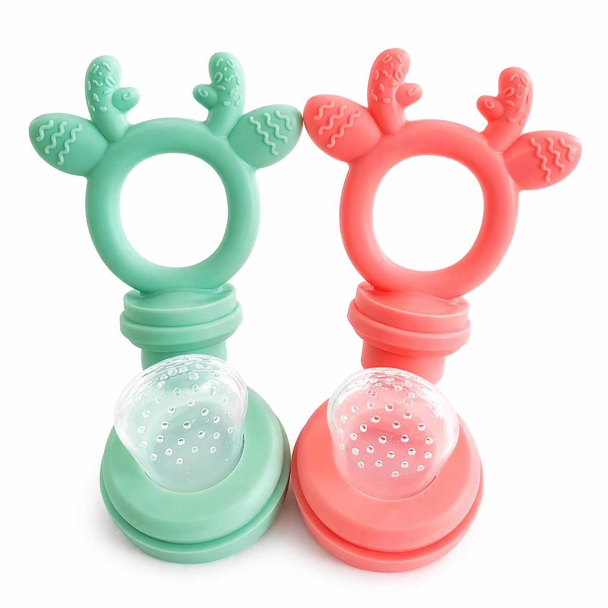 duo de tétines d'alimentation en silicone