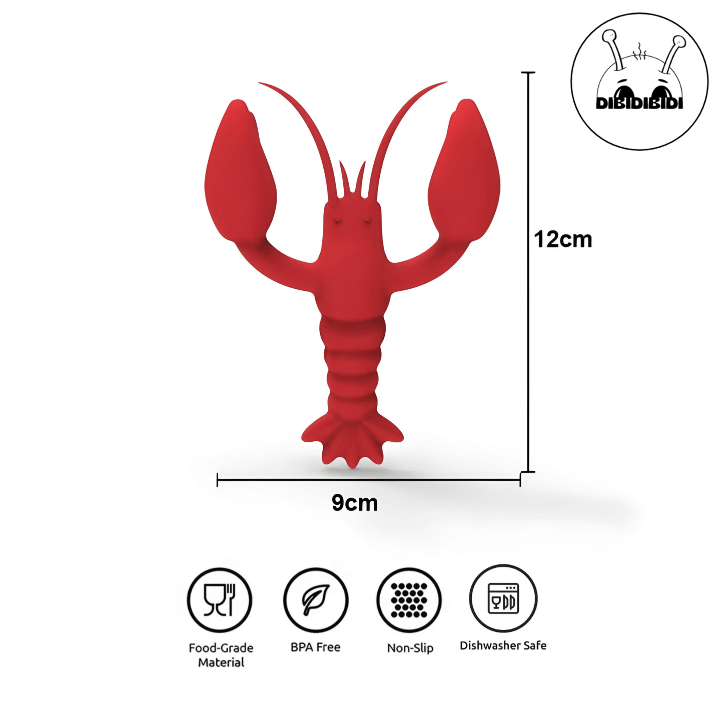 Le porte cuillère se lave facilement au lave-vaisselle et il mesure 12 x 9 cm.