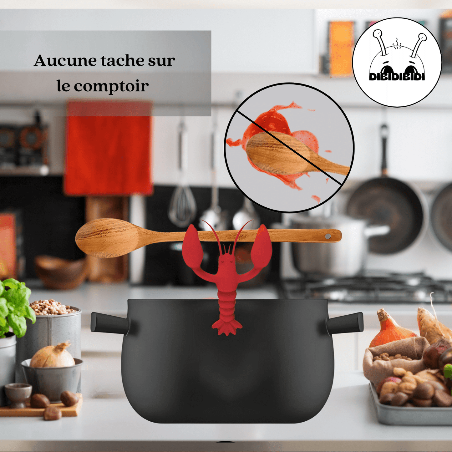 Plus de taches sur le comptoir