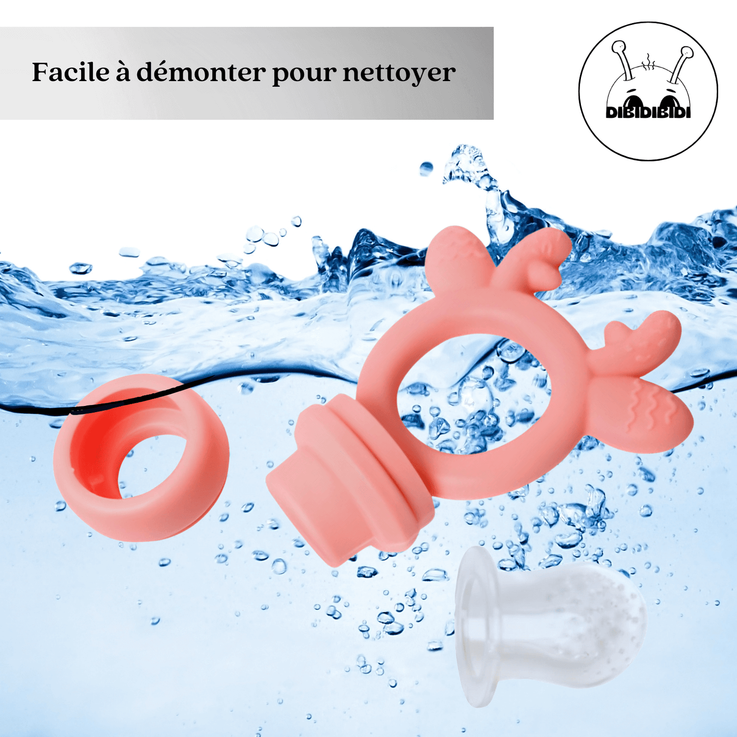Elle se détache en petites pièces pour un lavage en profondeur.